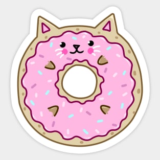 Donut cat Sticker